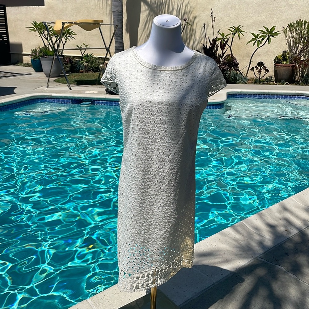NWT | White eyelet midi dress by Max Studio | Size S